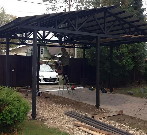 Винтовые сваи для навеса в Борисоглебске