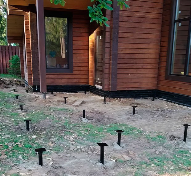 Винтовые сваи для веранды или террасы в Борисоглебске